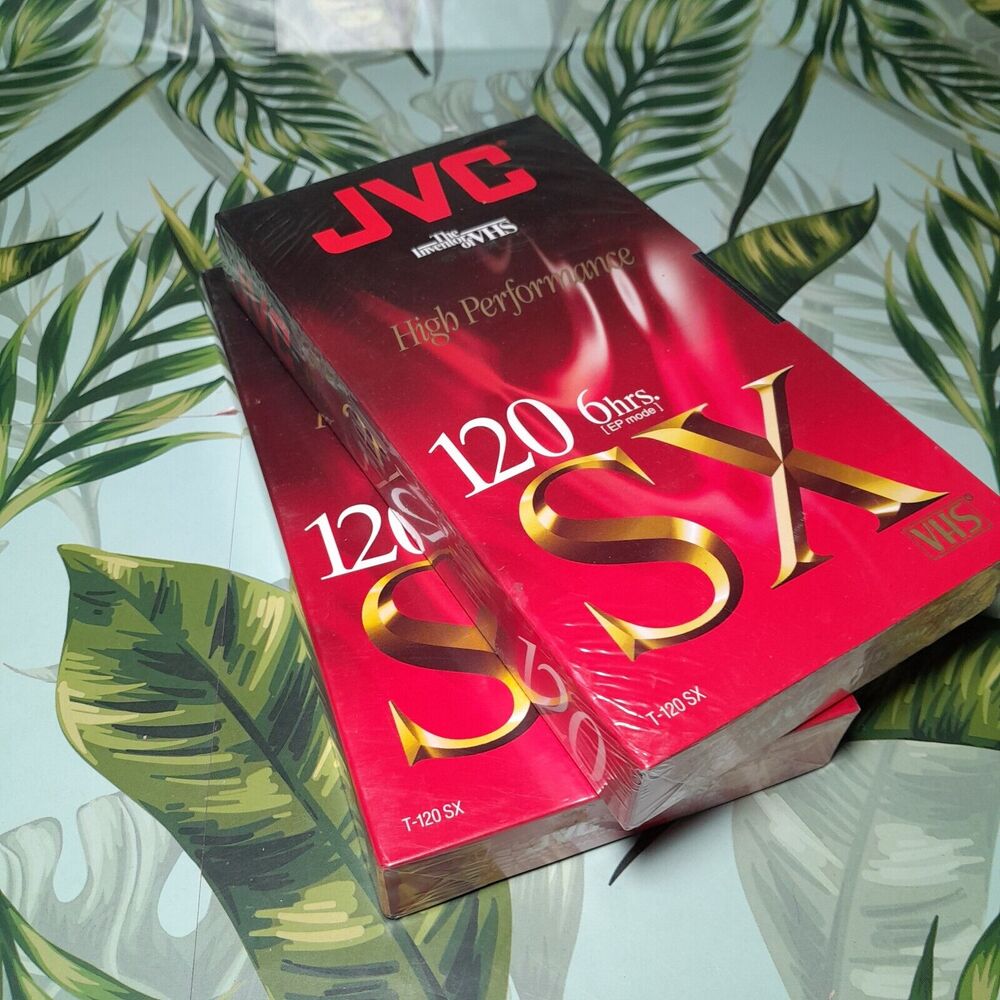 JVC SX T-120 High Performance Blank VHS Tape 6 Hour (2Tape) Brand New!